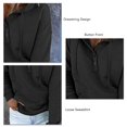 thumbnail image 5 of Sudadera de mujer, sudadera con capucha y cordón para mujer, sudadera de color puro para mujer, sudadera para mujer, materiales de la mejor calidad, 5 of 5