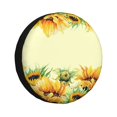 thumbnail image 1 of Lsque Sunflowers On A Yellow Background Pattern Tire Covers - Tough Tire Wheel Protector for Truck, SUV, Trailer, Camper, RV-16 inch, 1 of 6