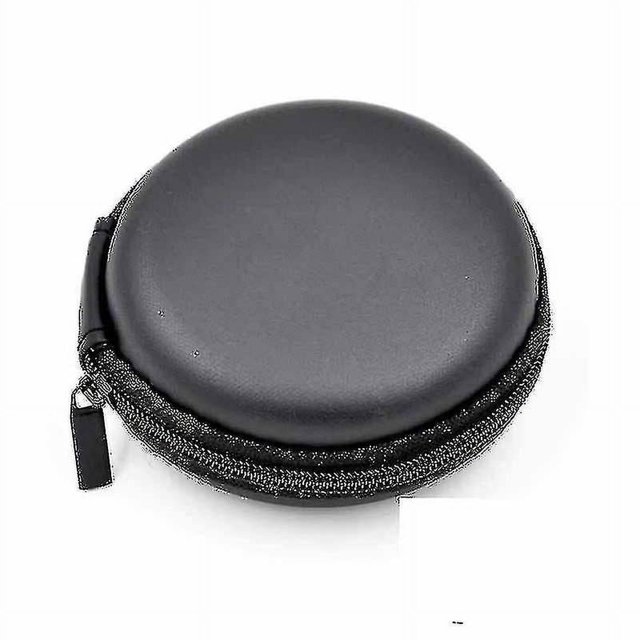 Caja de almacenamiento para auriculares con cable de datos (1 unidad, negro) ER