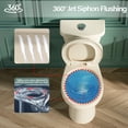 thumbnail image 2 of TICOZE Tall Toilet 17 Inch, ADA High Toilets for Small Bathroom, Chair Height, Comfort Bowl Heigh 17", Dual Flush 1.1/1.6 GPF, Bone Color, for Seniors, Handicapped, Tallor, Pregnant, Patients, 2 of 9