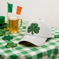 thumbnail image 3 of DAMAI Soft Baseball Hat Embroidered Dad Hat Four Leaf Clover Ireland Irish St Patrick's Men & Ladies Baseball Cap, 3 of 7
