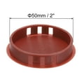 thumbnail image 2 of Uxcell 64Pcs 50mm Tapones de agujero redondos de nylon plástico marrón rojizo, 2 of 6