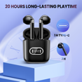 thumbnail image 4 of VIVISTAR J15 Waterproof Wireless In Ear Earbuds with Charging Cable, Black, 4 of 7