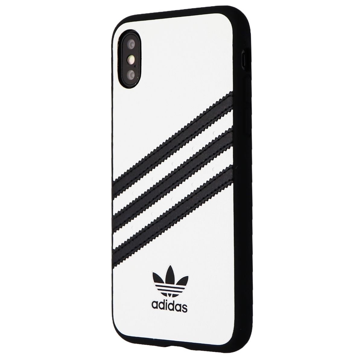 Adidas 3-Stripes Snap Hard Case for iPhone XS and X - White / Black