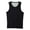 Black, variant on Minjewel Men Solid Color Casual Sleeveless Tank Top,Olive Green L