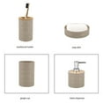 thumbnail image 4 of SDFGTstore Contemporary Bath Organizers Set With Textured Bamboos Top No Metal Materials, 4 of 6