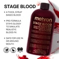 thumbnail image 3 of Maquillaje Fake Blood Mehron Stage Blood, comestible, 473 ml, venoso oscuro, 3 of 6