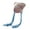 Pink and blue, variant on Colorful Star Cat Ear Cap Girls Bonnet Y2K Earflap Bobble Hat Women Casual Hat