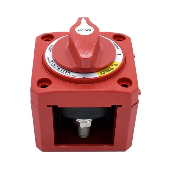 Bluewater 9800-011-11 Off/on Combine Battery Switch W/o Base - Surface Mount - Red
