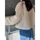 thumbnail image 4 of Abrigo de piel sintética de Color sólido cálido a la moda para mujer, chaqueta de invierno informal gruesa con cuello de manga larga, ropa nueva alta para mujer, 4 of 5