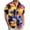 Orange, variant on Mens Palm Tree Hawaiian Tropical Shirts Casual Summer Short Sleeve Button Down Beach Shirt Holiday Vacation Tops Hawaii Party Clothes Blue XL