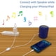 thumbnail image 2 of [Versión mejorada] Cable de carga de audio 2 en 1, compatible con iPhone/iPad, carga y reproducción de música simultáneamente compatible con estéreo de coche/altavoz/auriculares, con conector de audio de 3,5 mm, 3,94 pies Ormromra CZDZ-ZC28, 2 of 6