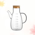 thumbnail image 3 of Aceitera de vidrio de borosilicato de 800 ml, a prueba de fugas, para cocina, hogar, con escala, apta para aceite, vinagre líquido., 3 of 8