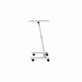 thumbnail image 2 of Seville Classics Mobile Laptop Computer Desk Cart, Height-Adjustable from 20.5" to 33", White, 2 of 10