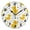 Black, variant on Cute Duck with Polka Dot Round Wall Clock Battery Operated Silent Non-Ticking Bedroom Office Kitchen Home School Decor 10"(Black)