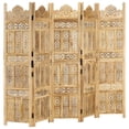 thumbnail image 1 of vidaXL Room Divider Folding Privacy Screen for Home Office Solid Wood Mango, 1 of 6