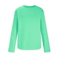 thumbnail image 3 of Rloper-Lop Men's Crew-Neck Pullover Tops Long Sleeve Solid Color T-Shirts Lightweight Outdoor Casual Sweatshirts Loose Workout Tees, 3 of 5