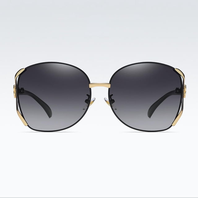 Gafas de terre ligeras Yinane para mujer con montura grande color Negro gris