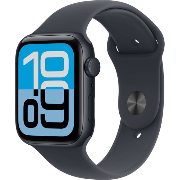 Pre-Owned Apple Watch SE 3 [GPS 44mm] Smartwatch with Midnight Aluminum Case with Midnight Sport Band - S/M