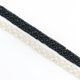thumbnail image 3 of 1 Yarda Cinta de Borde de Borla Elegante de Galón para Sombrero / Sombrerería Negro Zulema Ajuste del cordón de la cinta del hilado de lana, 3 of 8