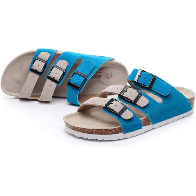 Correa de Contraste de las Mujeres Zapatillas de Corcho Diapositivas Moda para Sandalias de Playa de Arena Casual Cómoda Flip Flop Xishao ropa