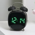 thumbnail image 5 of Vintaged Digital Alarm Clock Twin Bells Loud Alarm Desk Clocks with Adjustment Light Dimmable Display, 5 of 9