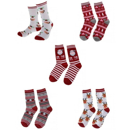 

5 Pairs Christmas Holiday Casual Novelty Gift Unisex