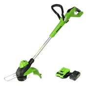 Greenworks 24V 13" Brushless Torqdrive String Trimmer with 4Ah USB Battery and Charger 2118202AZ