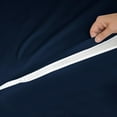 thumbnail image 4 of DNG Creations Zipper Fitted Sheet ( Includes - 1 Elastic Fitted Sheet & 2 Base Sheet has Zipper ) 100% Egyptian Cotton 8 Inch Deep Pocket (Solid Navy Blue - Twin XL ), 4 of 8