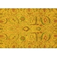 thumbnail image 1 of Ahgly Company Machine Washable Indoor Rectangle Abstract Yellow Modern Area Rugs, 5' x 8', 1 of 4