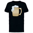 thumbnail image 1 of Wooden Beer Mug T-Shirt Men -Image by Shutterstock, Male 3X-Large, 1 of 2
