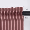 thumbnail image 5 of Abstract Red, Valance Curtains for Kitchen/Living Room/Bathroom/Bedroom Window, Rod Pocket Small Topper Half Short Window Curtains Voile Sheer Scarf, Contemporary Minimalist Gradual Lines 54"x18", 5 of 8