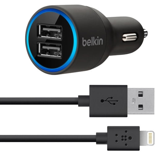 Belkin USB Car Charger with Lightning Cable