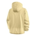 thumbnail image 3 of GUZOM Mens Packable Windbreaker Lightweight Water Resistant Hooded Nylon Spandex Jacket Beige,Size 4XL, 3 of 4