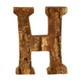 thumbnail image 4 of Raindrops 1Pc Letter H Solid Wood Ornament Rectangular Shape For Bark Material Decor, 4 of 8