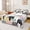 Grey Pink, variant on Erosebridal Cartoon Animals Kids Twin Sheet Sets, Kitten Cat Lover Bedding, 3-Piece