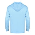 thumbnail image 2 of Raenseen Men's Hiking Shirts UPF 50+ UV Sun Protection Long Sleeve Zipper Hoodie Jacket Outdoor Blue XXL, 2 of 8