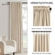 thumbnail image 4 of Cortinas Topfinel de terciopelo beige de 213 cm de largo para dormitorio y sala de estar, 4 of 9