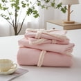 thumbnail image 2 of 3 Pieces Duvet Covers Set, Boho Tufted Comforter Sets with Zipper Closur, Soft Breathable Floral Bedding Set for All Seasons(Pink,King, 104"x90"), 2 of 8