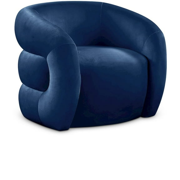 Meridian Furniture Roxbury Navy Velvet Accent Chair