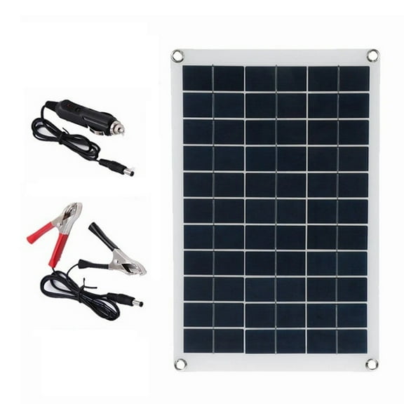 50W 18V Portable Flexible Solar Panel Cell Phone Car Battery Solar Charger