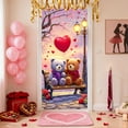thumbnail image 6 of Euaioeiu Valentines Day Door Cover Curtain with Hearts and Roses, Holiday Door Decoration for Home, 35 x 72 in, Polyester Fabric, for Front Door Indoor Wall Party Festival Decor, 6 of 6