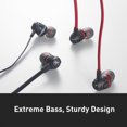 thumbnail image 2 of Phiaton By Cresyn C450S Red Extreme Bass-Boosting In-Ear Headphones with Microphone (Red), 2 of 5