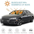 thumbnail image 3 of Awypu Oranges Leaves Pattern Car Sun Shade Windshield - Prevent Your Car from Sun Heat & Glare - Vehicle SUV Truck Protector 55.12*29.92 in, 3 of 7