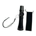 thumbnail image 1 of Flauta Kazoo Instrumento musical Conveniente con cuerda para el cuello Buen compañero Fácil de Negro, 1 of 9