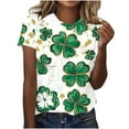 thumbnail image 2 of St Patricks Day Clothes for Women, Shirt For Women Summer Tshirts Shirts For Women 2025 Shirt Sleeve Shirts For Women White Plus Size Top Womens Shirts Trendy Women 2025 Summer Blouses, 2 of 5