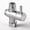 Chrome, variant on Brass Shower Arm Diverter for Fixed Shower Head with 2-Way Diverter, Chrome Plated Finish