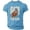 Light Blue, variant on Youpwaven Men's Punch the Monkey Graphic T-Shirt, Fun Animal Print Short Sleeve Crew Neck Top, Casual Soft Breathable Streetwear Shirt