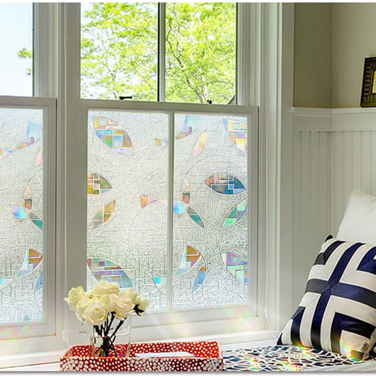 Window Privacy Film, Static Window Clings, Stained Glass