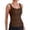 Brown, variant on Womens Tankini Tops V Neck Triangle Swim Bathing Suit Athletic Swimwear Swim Top Only